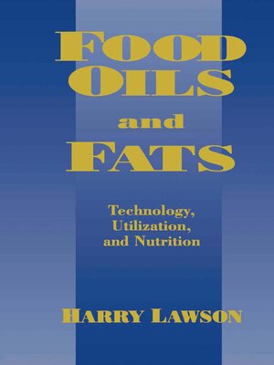 cover image of Food Oils and Fats